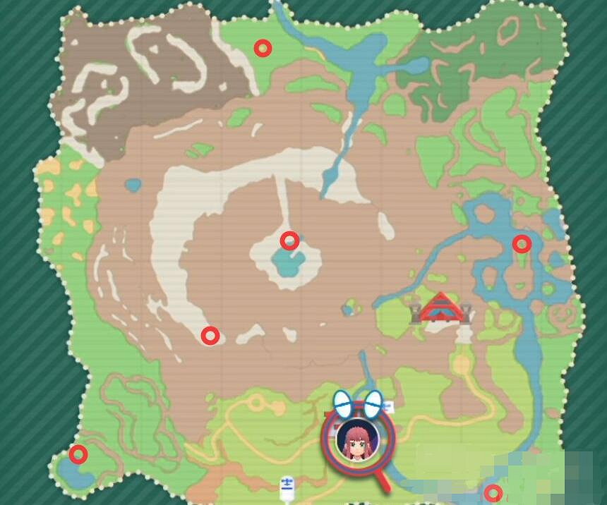 《寶可夢朱紫》北上鄉六個傳送點位置標注