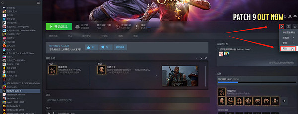 《柏德之門3》中文設定教學