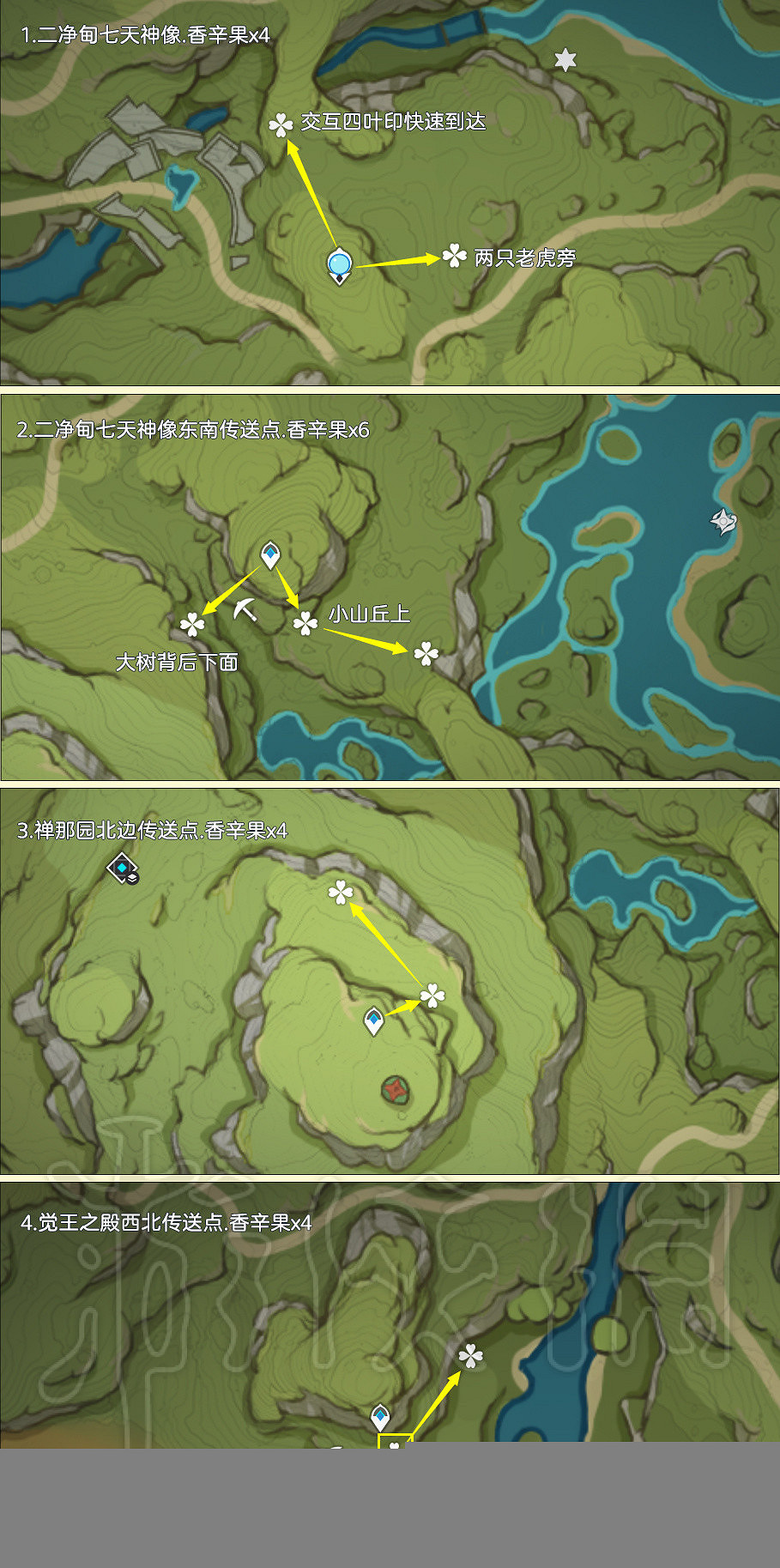《原神》4.0香辛果採集路線一覽