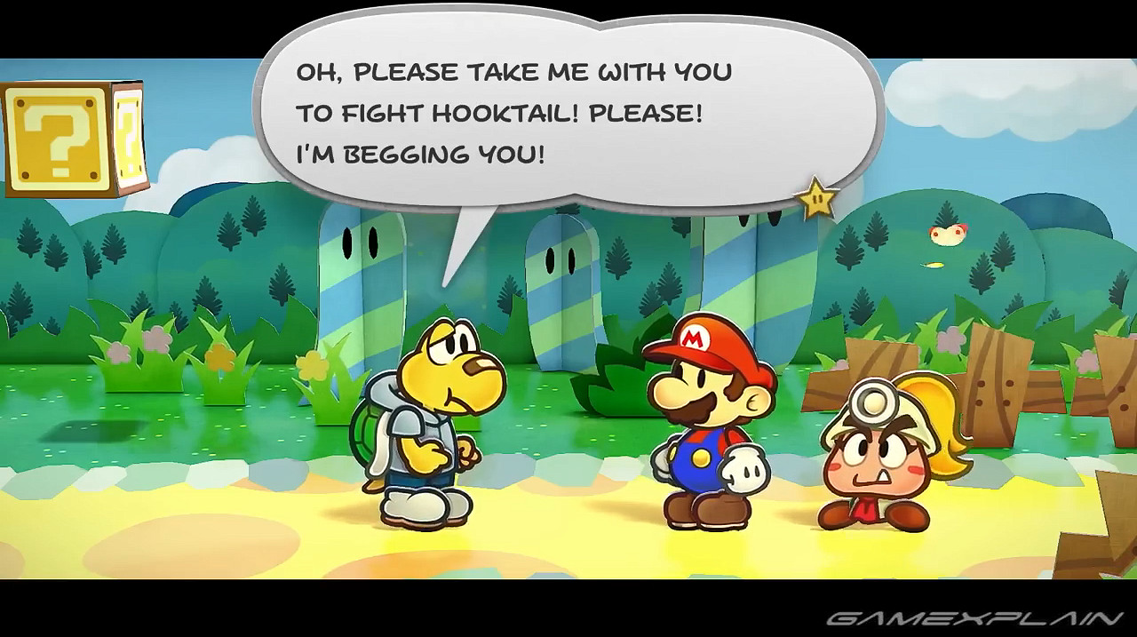 《紙片瑪利歐:千年之門》重製版與原版對比影片 《紙片瑪利歐:千年之門》重製版與原版對比影片