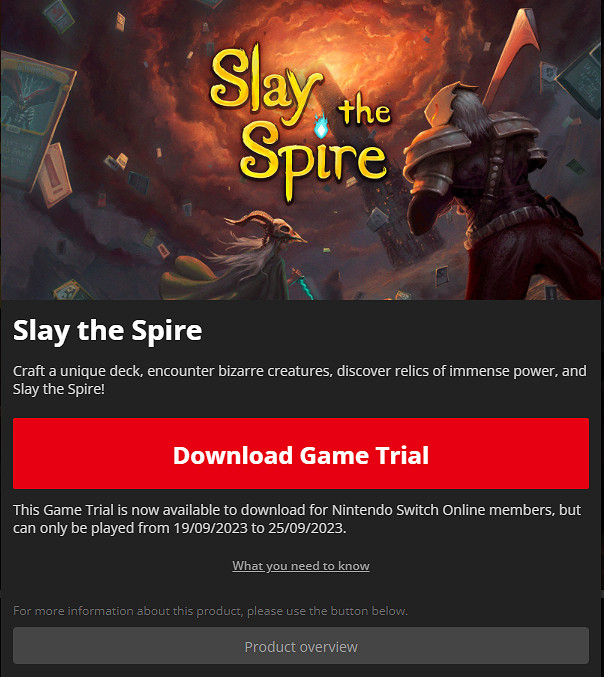 NS歐服新一輪試玩同樂會將開啟！《殺戮尖塔》免費玩