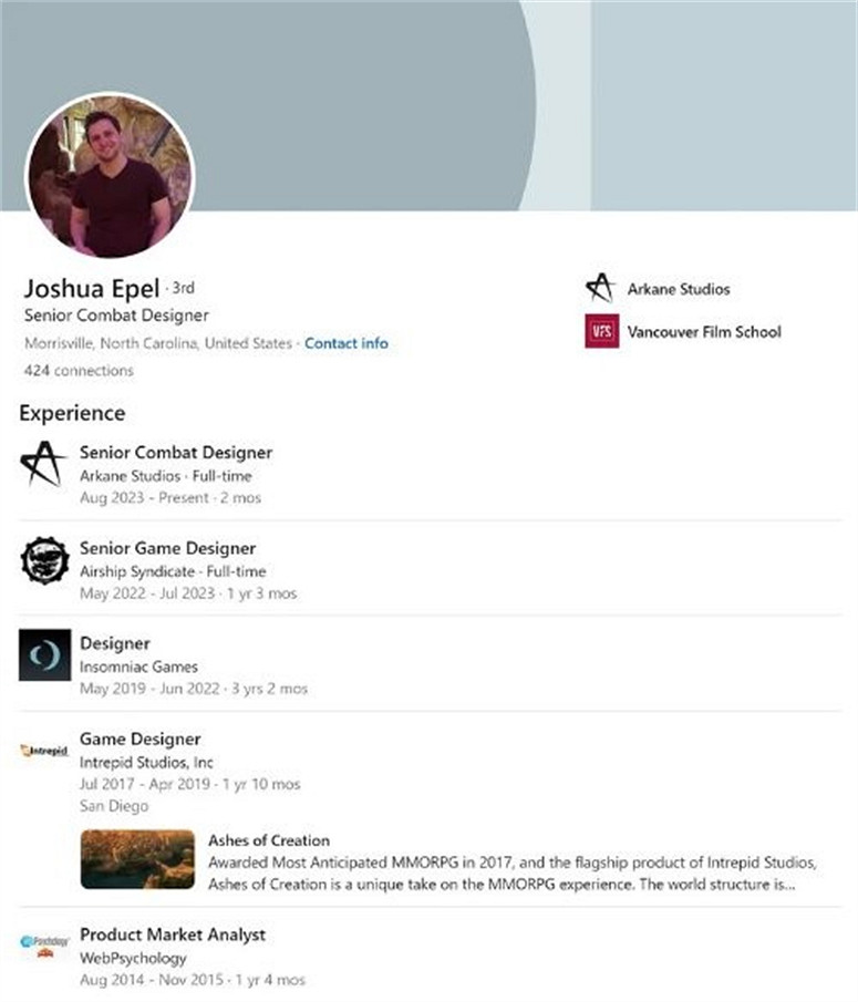 失眠組前高級戰鬥設計師加入Arkane：能否挽回口碑？