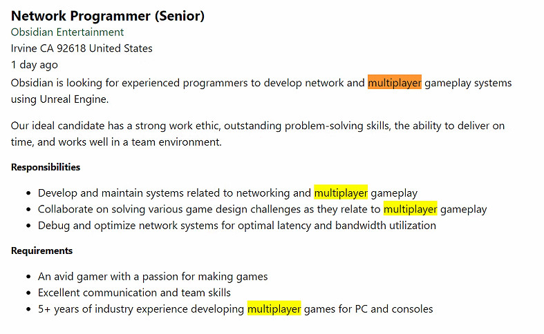 黑曜石最新招聘暗示《外圍世界2》或有多人遊戲模式? 黑曜石最新招聘暗示《外圍世界2》或有多人遊戲模式?