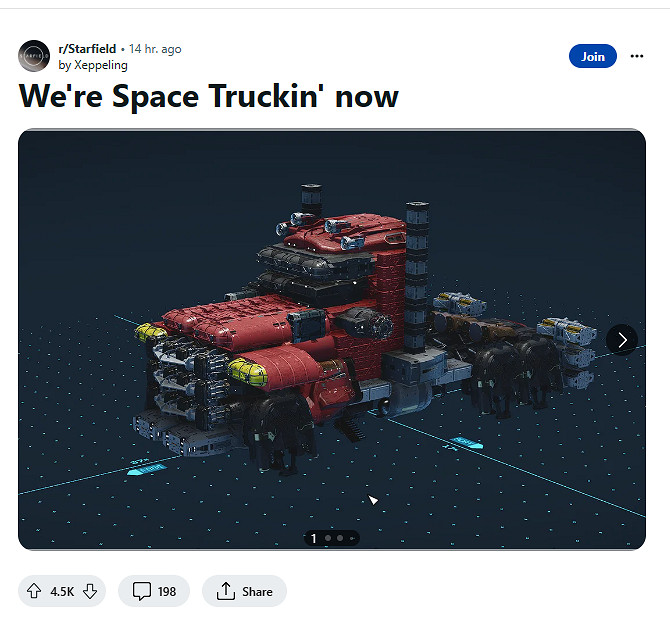 汽車人變形出發!玩家在《星空》打造超帥太空卡車! 汽車人變形出發!玩家在《星空》打造超帥太空卡車!