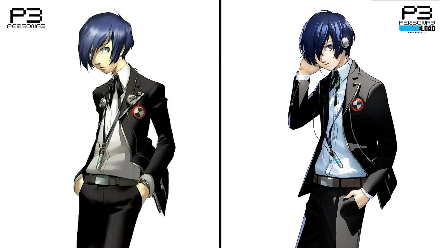 《女神異聞錄3 Reload》主角團人物立繪與原版對比 《女神異聞錄3 Reload》主角團人物立繪與原版對比