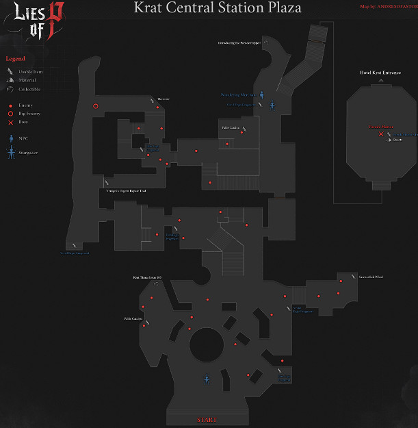 《P 的謊言》全地圖分享 全收集地圖一覽