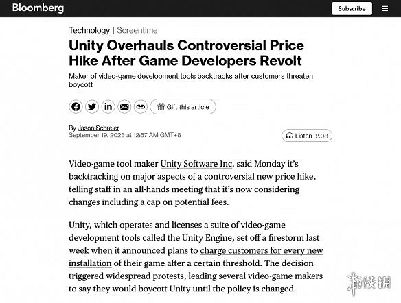 想割韭菜的UNITY給大夥表演了一次“滑跪” 想割韭菜的UNITY給大夥表演了一次“滑跪”