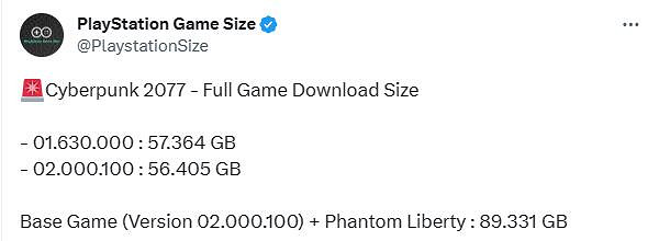 《電馭叛客2077》2.0版本及“往日之影”容量大小公布 《電馭叛客2077》2.0版本及“往日之影”容量大小公布