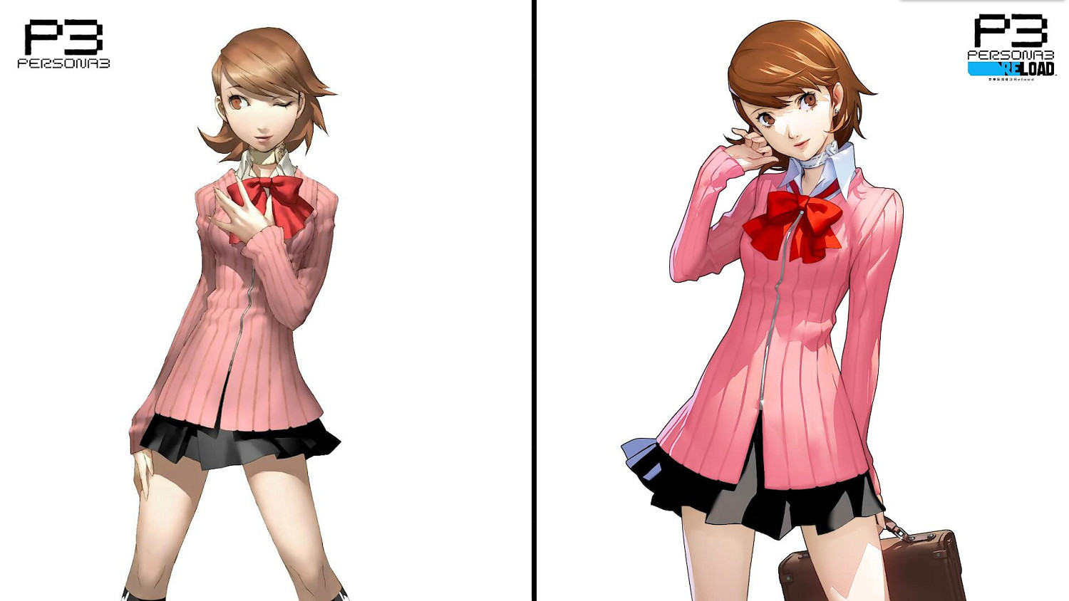 《女神異聞錄3 Reload》主角團人物立繪與原版對比 《女神異聞錄3 Reload》主角團人物立繪與原版對比