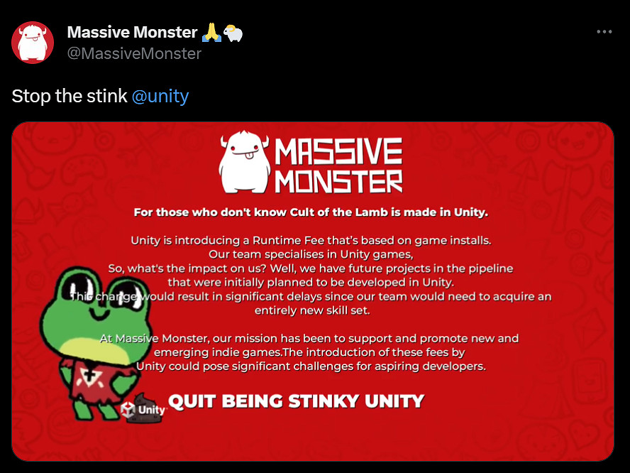 想割韭菜的UNITY給大夥表演了一次“滑跪” 想割韭菜的UNITY給大夥表演了一次“滑跪”