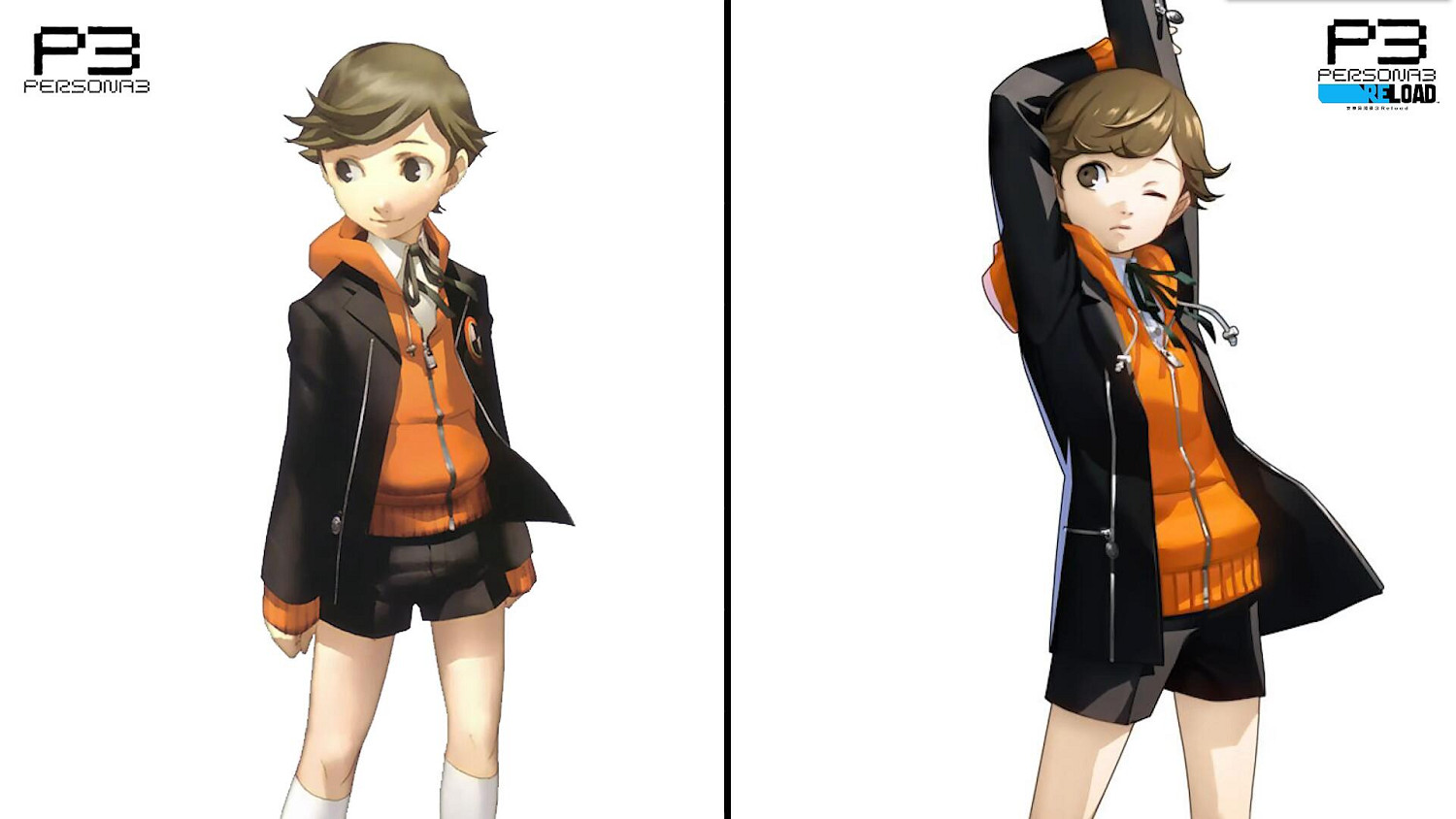 《女神異聞錄3 Reload》主角團人物立繪與原版對比 《女神異聞錄3 Reload》主角團人物立繪與原版對比