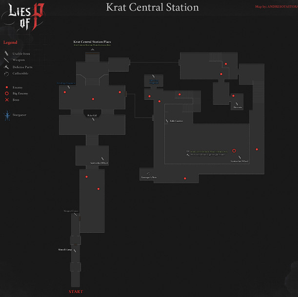 《P 的謊言》全地圖分享 全收集地圖一覽