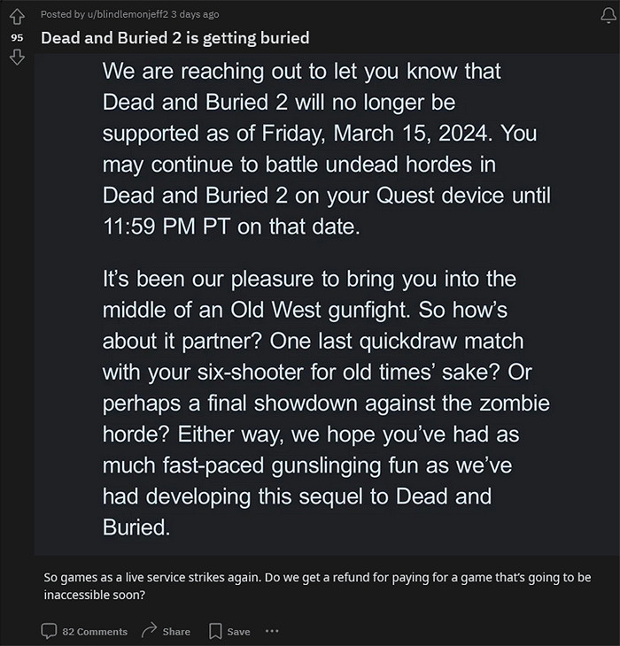 毫無征兆!Meta突然關閉三款VR遊戲且沒有任何退款計劃