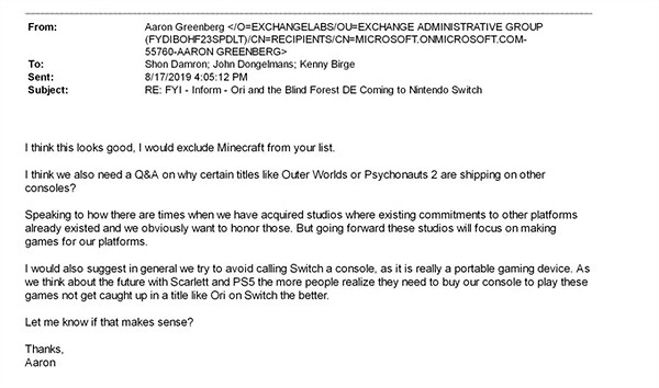 微軟表示：NS不配稱為遊戲機 無法與PS和Xbox相媲美