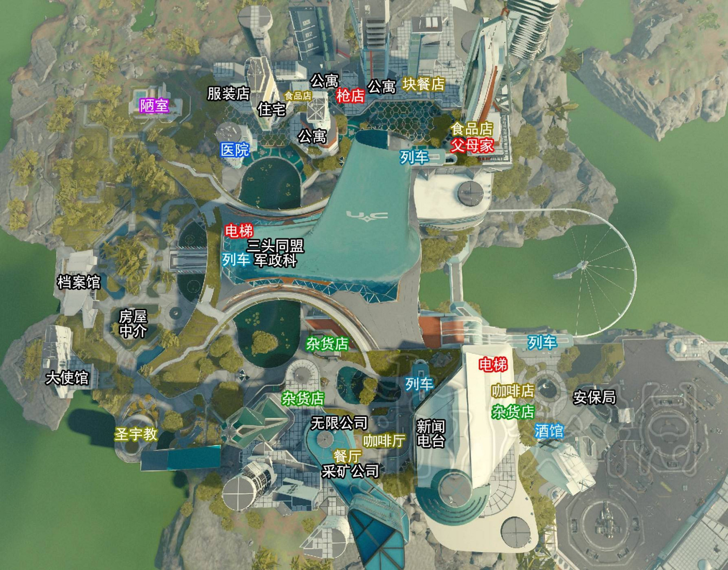 《星空》主要城市地圖分享