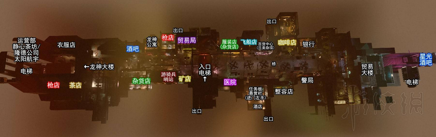 《星空》主要城市地圖分享