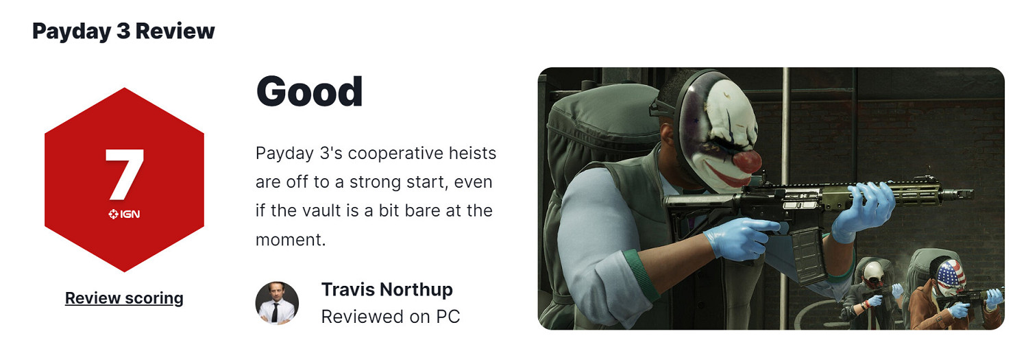 早報:《劫薪日3》IGN 7分 SE計劃將舊IP升級為3A 早報:《劫薪日3》IGN 7分 SE計劃將舊IP升級為3A