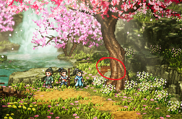 《逸劍風雲決》桃花林寶箱位置介紹 《逸劍風雲決》桃花林寶箱位置介紹