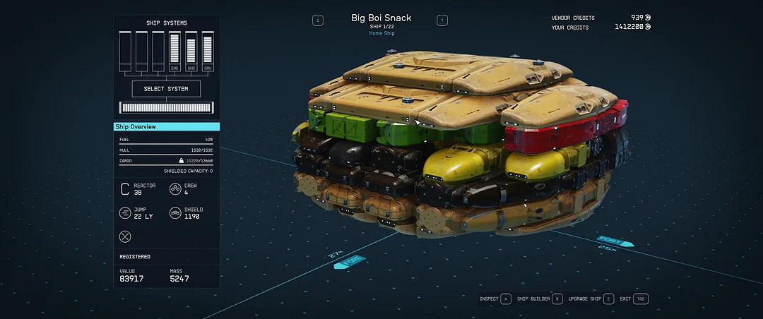 蟹黃堡秘方是哪來的？玩家曬出自製《星空》漢堡飛船