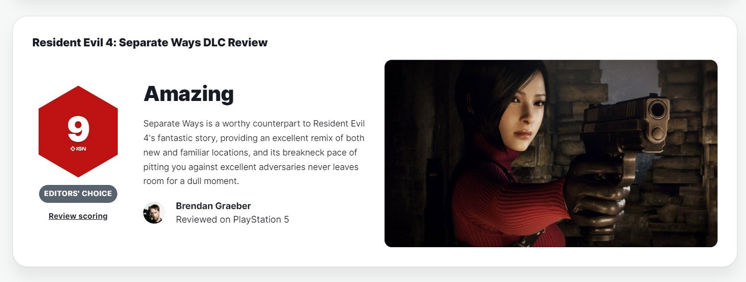 早報:生化4重製DLC獲IGN 9分 劫薪日3熱度攀升 早報:生化4重製DLC獲IGN 9分 劫薪日3熱度攀升