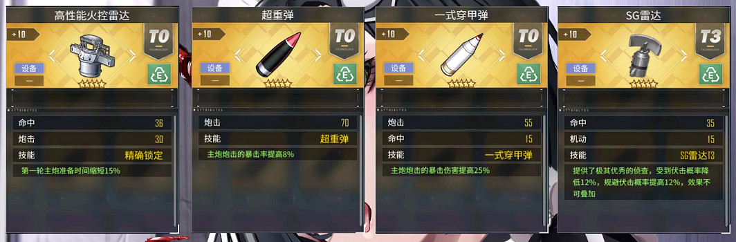 《碧藍航線》胡滕畢業裝備推薦 胡滕裝備搭配攻略 《碧藍航線》胡滕畢業裝備推薦 胡滕裝備搭配攻略