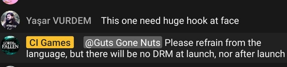 類魂新遊戲《墮落之主》確認不會添加任何DRM加密！