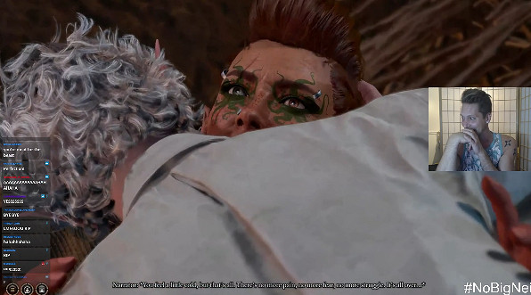 《柏德之門3》阿斯代倫演員玩遊戲:被自己吸幹了 《柏德之門3》阿斯代倫演員玩遊戲:被自己吸幹了