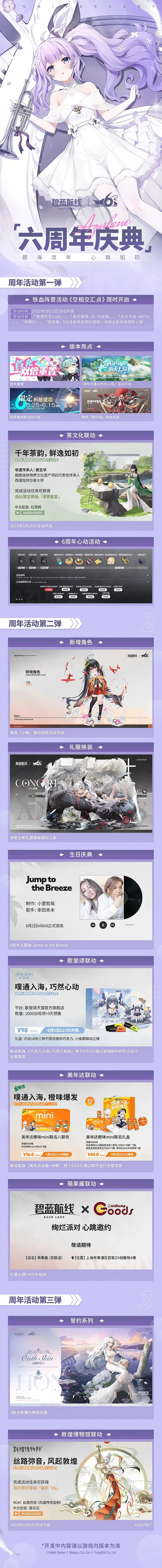 《碧藍航線》六周年慶什麽時候 六周年活動一覽