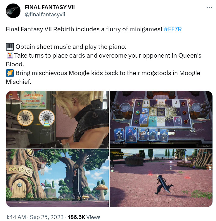 《最終幻想7：重生》有很多小遊戲！能彈鋼琴和打牌