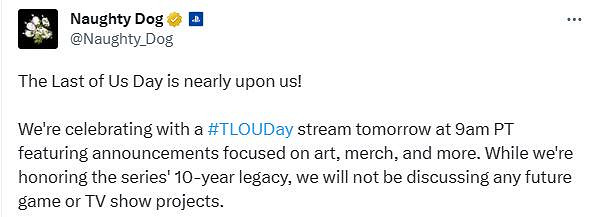 頑皮狗將舉辦一年一度的“最後生還者日”慶祝活動 頑皮狗將舉辦一年一度的“最後生還者日”慶祝活動