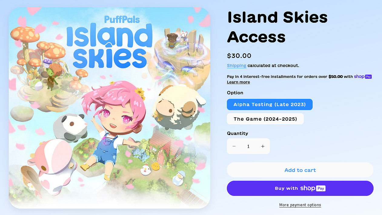 動森？種田養成遊戲《PuffPals：島嶼天空》將開啟測試