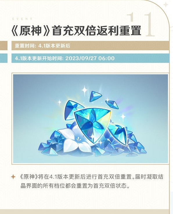 《原神》4.1版本上半活動一圖流