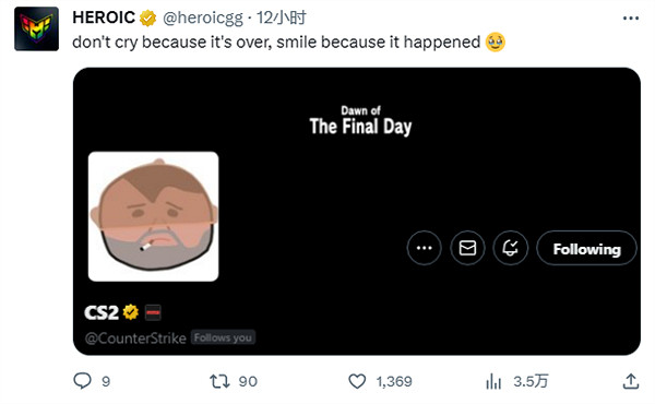 眾多選手媒體發文道別《CS:GO》暗示《CS2》將來有可能上線