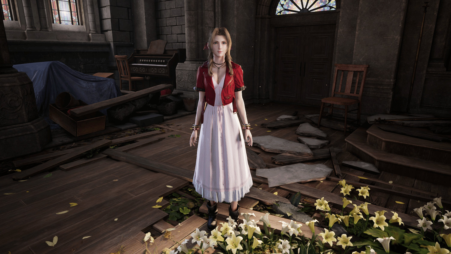 《FF7 RE》愛麗絲初版服裝曝光:質感僵硬不如最終版 《FF7 RE》愛麗絲初版服裝曝光:質感僵硬不如最終版