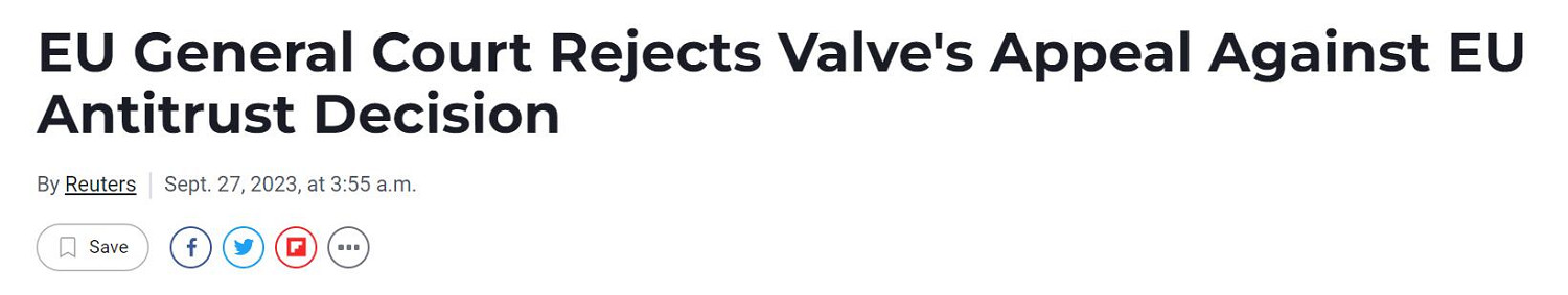 Steam啟動碼鎖區政策違規 V社上訴失敗、需支付罰金 Steam啟動碼鎖區政策違規 V社上訴失敗、需支付罰金