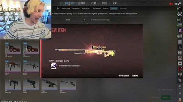 國外網紅《CS2》上線首日開出嶄新龍狙!磨損僅為0.005 國外網紅《CS2》上線首日開出嶄新龍狙!磨損僅為0.005