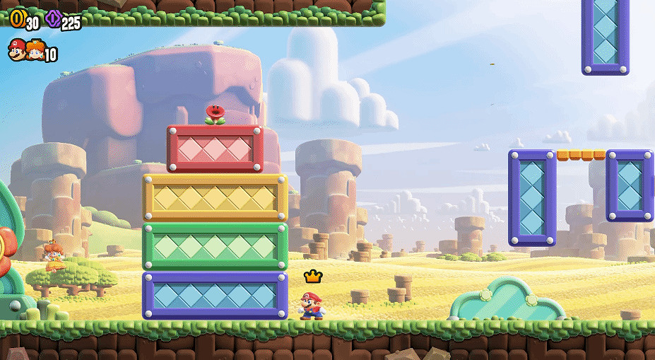 《超級瑪利歐驚奇》合作模式實機 瑪利歐黛西共同闖關 《超級瑪利歐驚奇》合作模式實機 瑪利歐黛西共同闖關