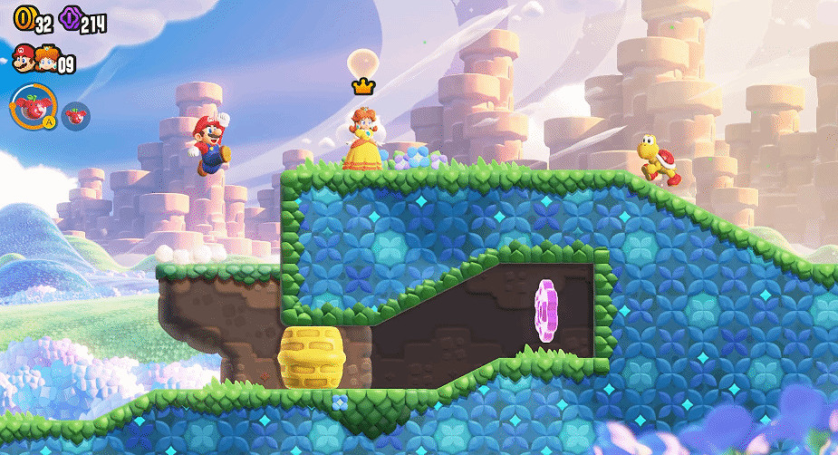 《超級瑪利歐驚奇》合作模式實機 瑪利歐黛西共同闖關 《超級瑪利歐驚奇》合作模式實機 瑪利歐黛西共同闖關