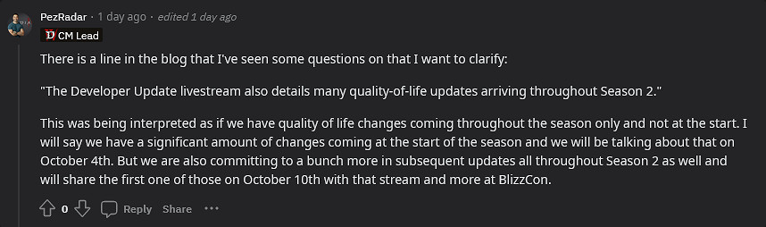 《暗黑破壞神4》官方:第二賽季將繼續改進遊戲體驗 《暗黑破壞神4》官方:第二賽季將繼續改進遊戲體驗