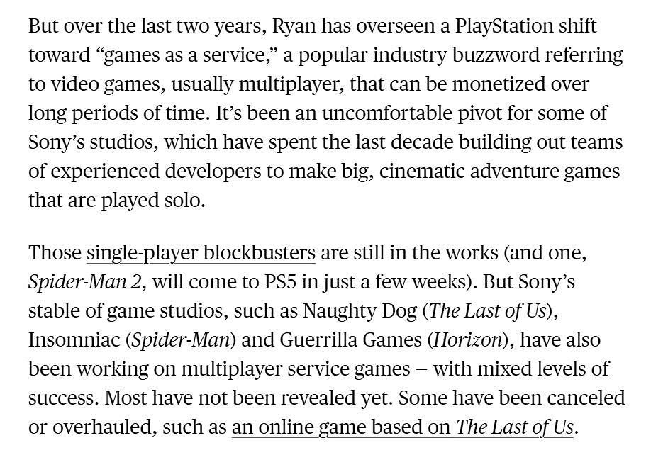 索尼遊戲工作室也對吉姆萊恩不滿:強推服務型遊戲! 索尼遊戲工作室也對吉姆萊恩不滿:強推服務型遊戲!