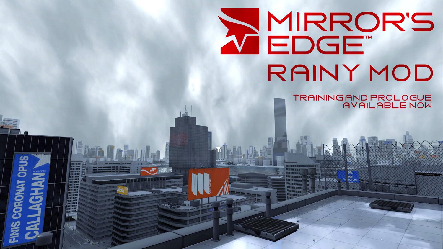 玩家自製《鏡之邊緣》雨天MOD 效果真實觀感很棒！