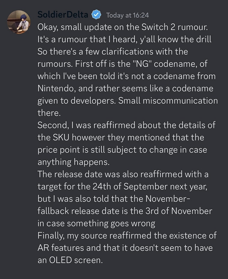 消息稱任天堂新主機明年9月上市 還包含一款數位版! 消息稱任天堂新主機明年9月上市 還包含一款數位版!