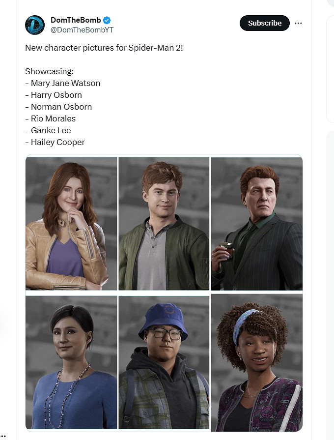 國外博主透露《蜘蛛人2》新角色建模 網友:這麽醜? 國外博主透露《蜘蛛人2》新角色建模 網友:這麽醜?