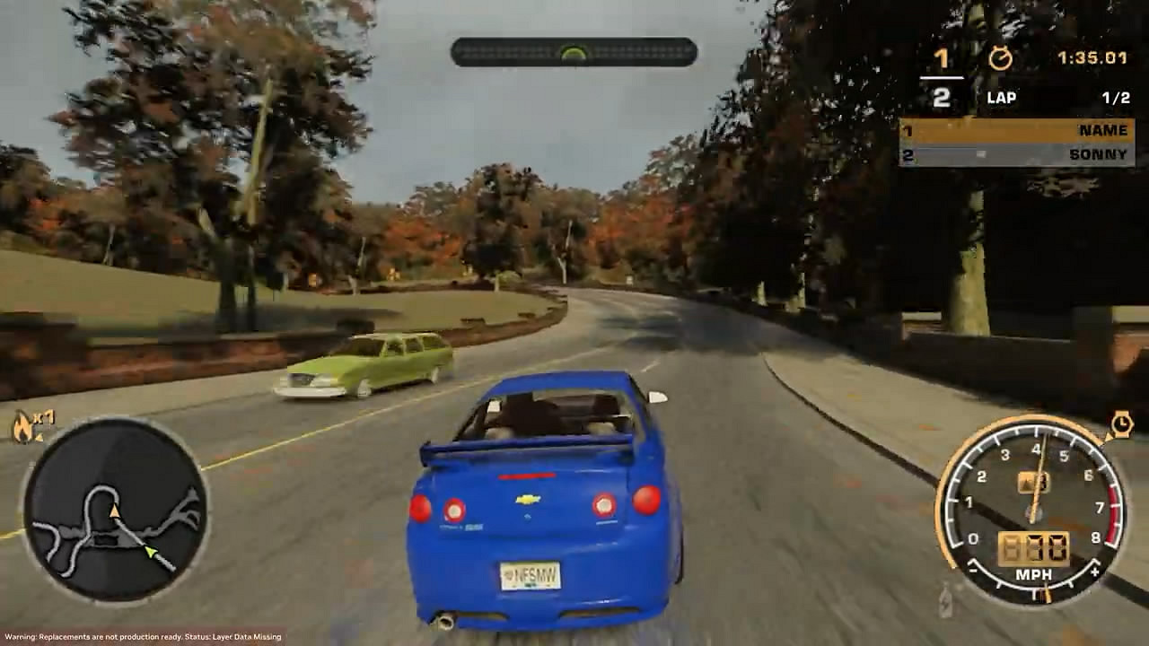 《極速快感9:最高通緝》路徑追蹤效果MOD 展示! 《極速快感9:最高通緝》路徑追蹤效果MOD 展示!