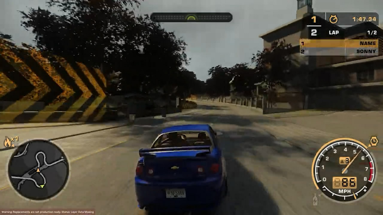 《極速快感9:最高通緝》路徑追蹤效果MOD 展示! 《極速快感9:最高通緝》路徑追蹤效果MOD 展示!