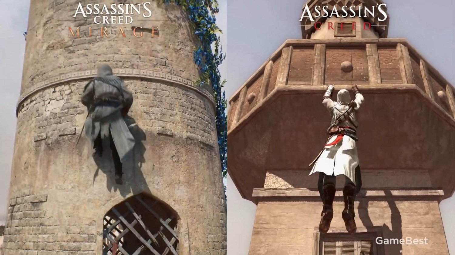 博主放出《刺客教條:幻景》和《刺客教條1》影片對比 博主放出《刺客教條:幻景》和《刺客教條1》影片對比