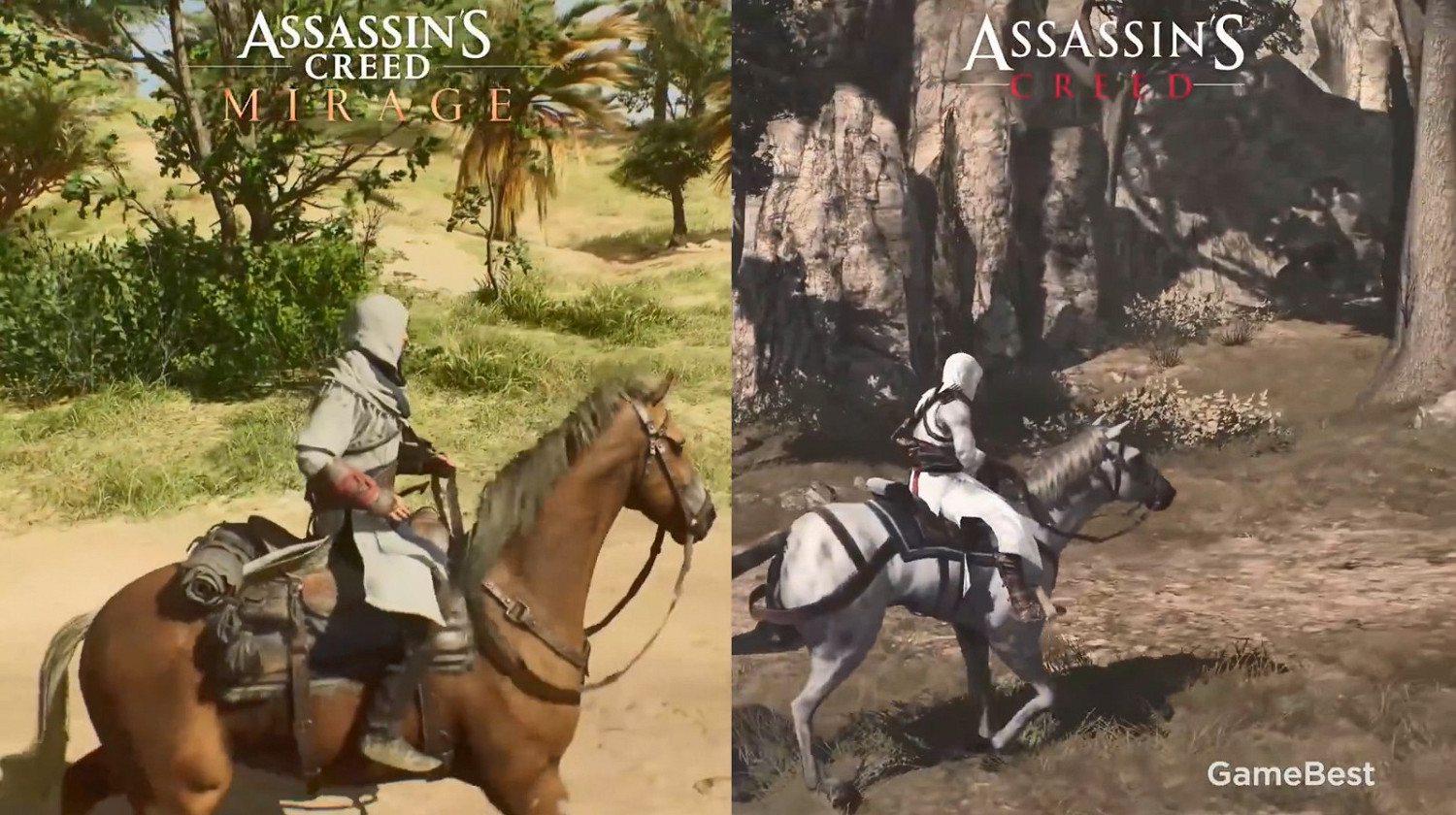 博主放出《刺客教條:幻景》和《刺客教條1》影片對比 博主放出《刺客教條:幻景》和《刺客教條1》影片對比