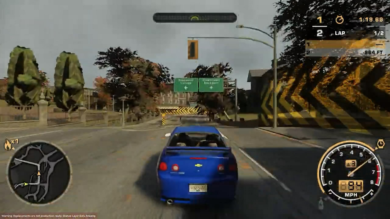 《極速快感9:最高通緝》路徑追蹤效果MOD 展示! 《極速快感9:最高通緝》路徑追蹤效果MOD 展示!