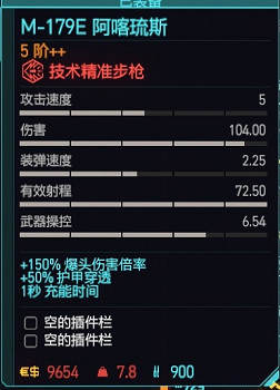 《電馭叛客2077》2.01版全類型武器推薦 2.01強力武器有哪些 (第3頁：精準步槍)