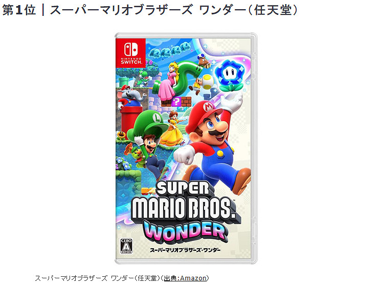 《超級瑪利歐：驚奇》已登頂日亞遊戲銷量榜 超越《皮克敏4》